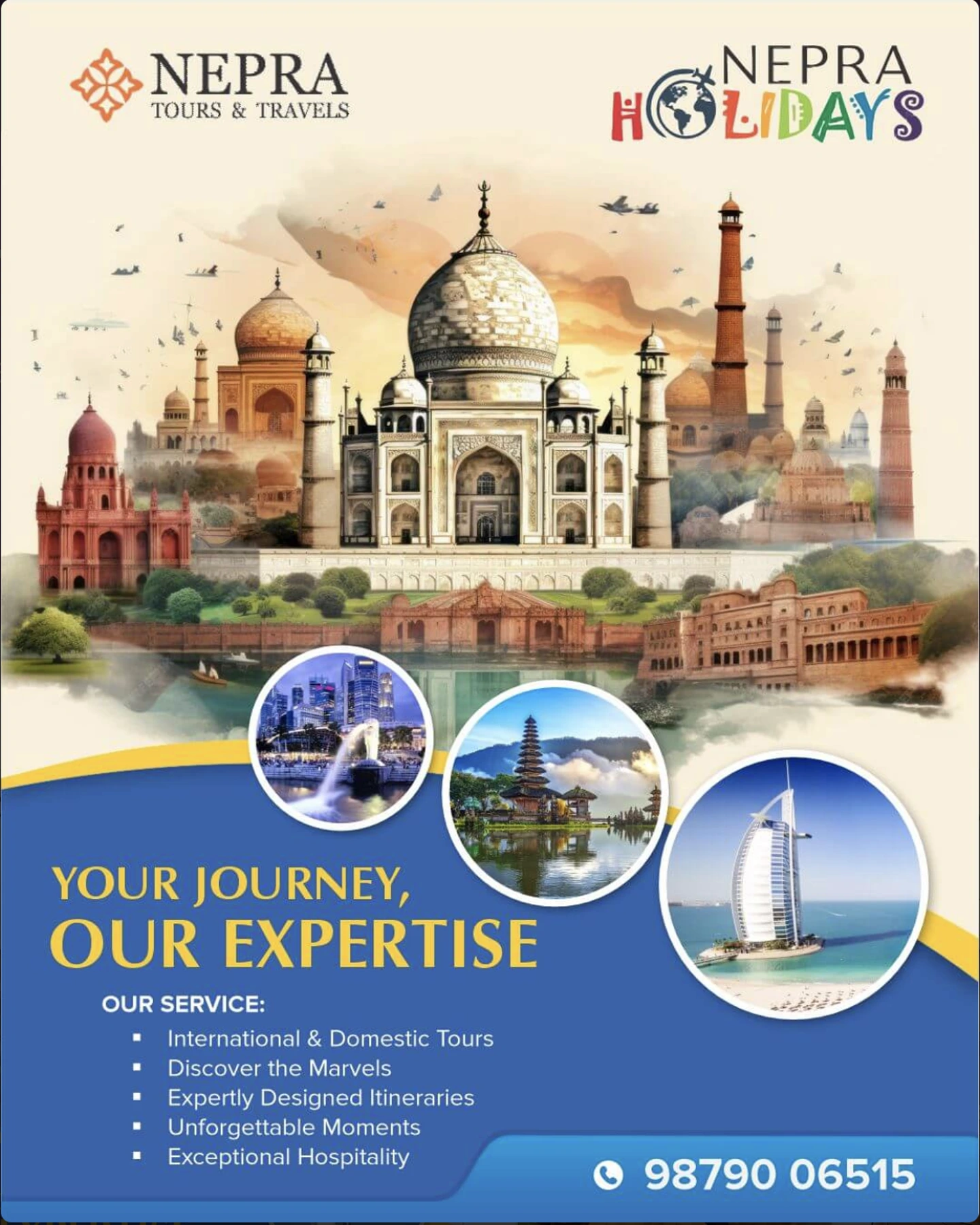 Nepra Tours & Travels social media project by Sociowhiz for a travel & hospitality business