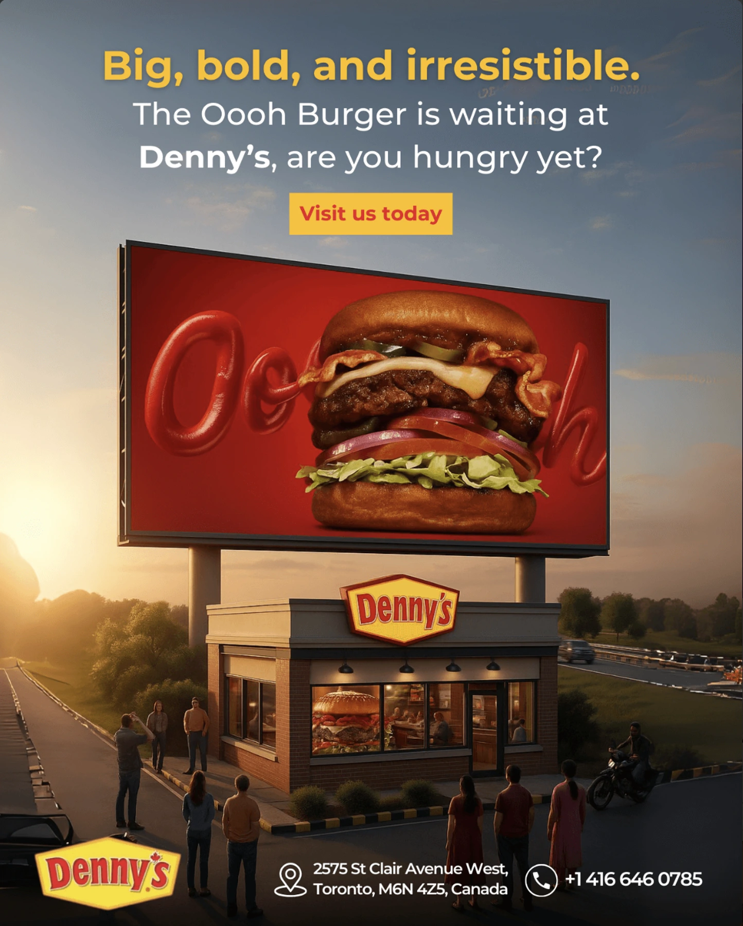 Denny's Canada social media project by Sociowhiz for a food & restaurant business