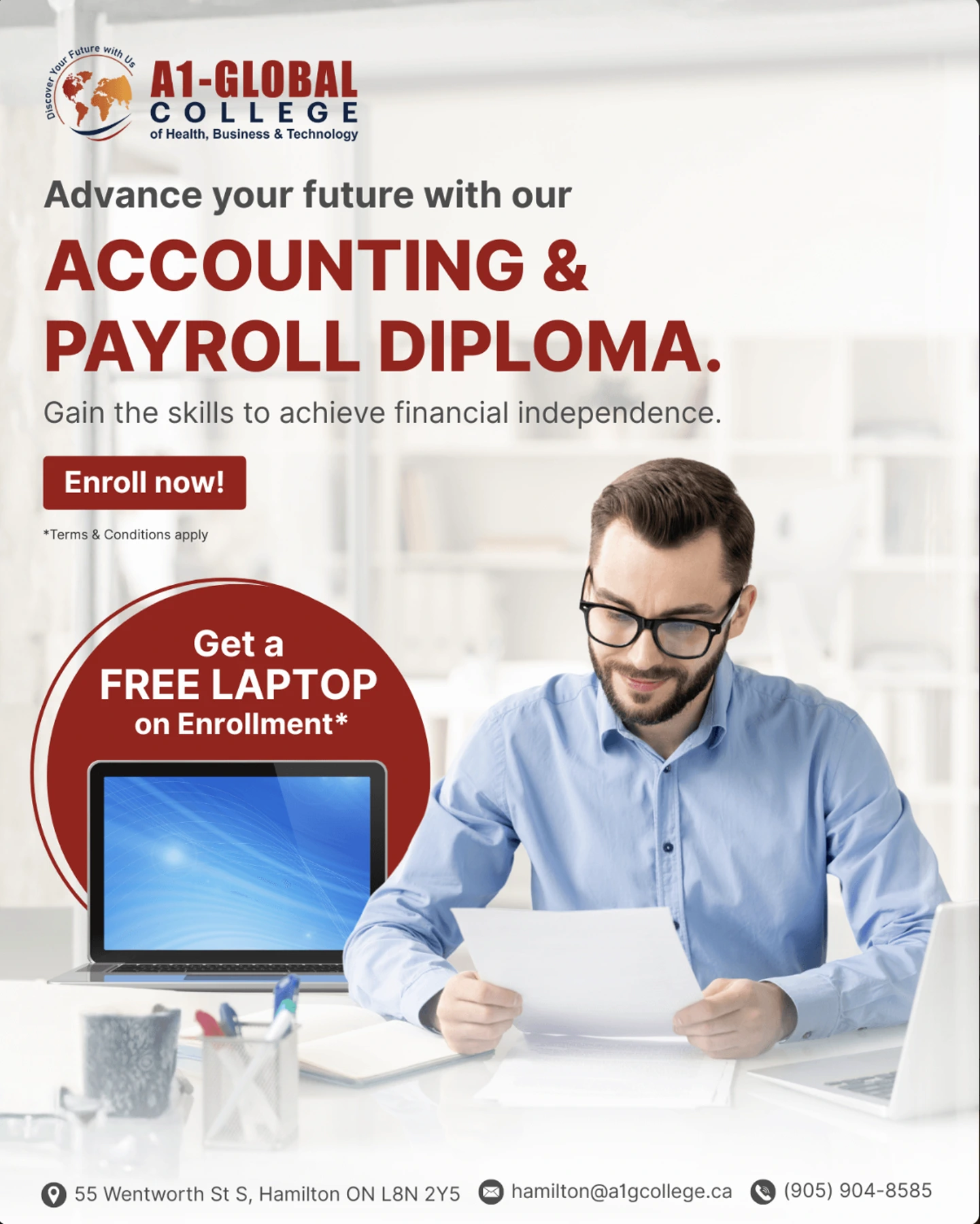 A1 Global College social media project by Sociowhiz for a education business